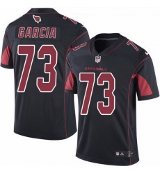 Nike Cardinals 73 Max Garcia Black Men Stitched NFL Limited Rush Jersey
