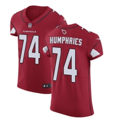 Nike Cardinals #74 D J Humphries Red Team Color Mens Stitched NFL Vapor Untouchable Elite Jersey