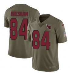 Nike Cardinals #84 Jermaine Gresham Olive Mens Stitched NFL Limited 2017 Salute to Service Jersey