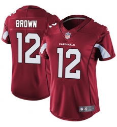 Nike Cardinals #12 John Brown Red Team Color Womens Stitched NFL Vapor Untouchable Limited Jersey