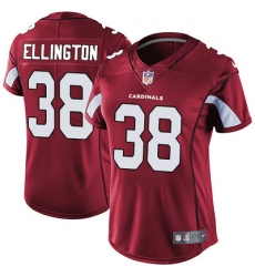 Nike Cardinals #38 Andre Ellington Red Team Color Womens Stitched NFL Vapor Untouchable Limited Jersey
