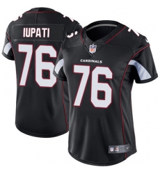 Nike Cardinals #76 Mike Iupati Black Alternate Womens Stitched NFL Vapor Untouchable Limited Jersey