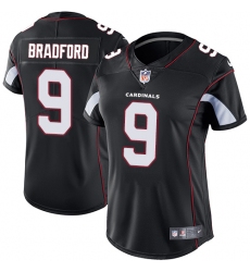 Nike Cardinals #9 Sam Bradford Black Alternate Womens Stitched NFL Vapor Untouchable Limited Jersey