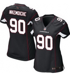 Nike Cardinals #90 Robert Nkemdiche Black Alternate Womens Stitched NFL Elite Jersey