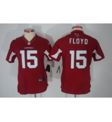 Women Nike Arizona Cardinals 15# Michael Floyd Red(Women Limited Jerseys)