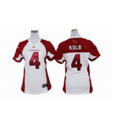 Women Nike Arizona Cardinals 4# Kevin Kolb White Jerseys