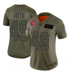 Women Nike Arizona Cardinals 49 Kylie Fitts Limited 2019 Salute To Sercie Vapor Untouchable Jersey