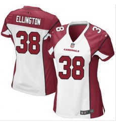 Women Nike Cardinals #38 Andre Ellington White Stitched NFL Elite Jersey
