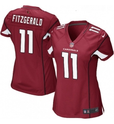 Womens Nike Arizona Cardinals 11 Larry Fitzgerald Game Red Team Color NFL Jersey