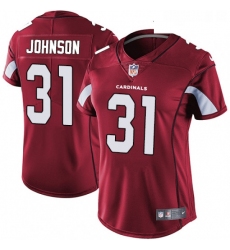 Womens Nike Arizona Cardinals 31 David Johnson Red Team Color Vapor Untouchable Limited Player NFL Jersey