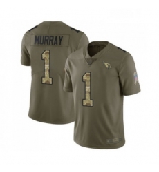 Youth Arizona Cardinals #1 Kyler Murray Limited Olive Camo 2017 Salute to Service NFL Jersey