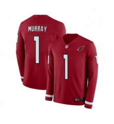 Youth Arizona Cardinals #1 Kyler Murray Limited Red Therma Long Sleeve NFL Jersey