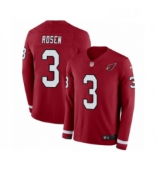 Youth Nike Arizona Cardinals 3 Josh Rosen Limited Red Therma Long Sleeve NFL Jersey