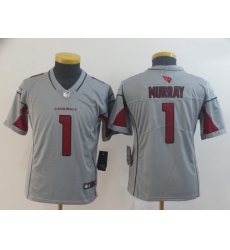 Youth Nike Cardinals 1 Kyler Murray Silver Inverted Legend Jersey