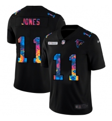 Atlanta Falcons 11 Julio Jones Men Nike Multi Color Black 2020 NFL Crucial Catch Vapor Untouchable Limited Jersey