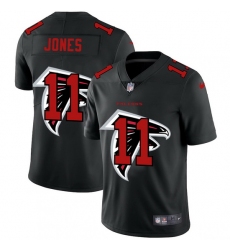 Atlanta Falcons 11 Julio Jones Men Nike Team Logo Dual Overlap Limited NFL Jersey Black