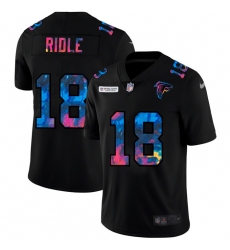 Atlanta Falcons 18 Calvin Ridley Men Nike Multi Color Black 2020 NFL Crucial Catch Vapor Untouchable Limited Jersey