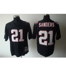 Atlanta Falcons 21 Deion Sanders jersey black throwback