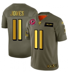 Falcons 11 Julio Jones Camo Gold Men Stitched Football Limited 2019 Salute To Service Jersey