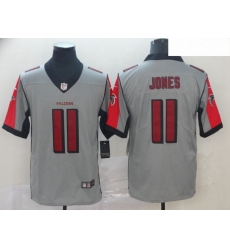 Falcons 11 Julio Jones Gray Inverted Legend Limited Jersey