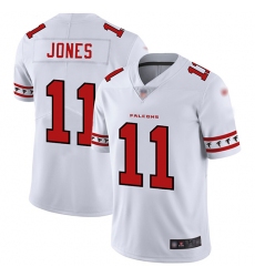 Falcons 11 Julio Jones White Mens Stitched Football Limited Team Logo Fashion Jersey