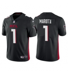 Men Atlanta Falcons 1 Marcus Mariota Black Vapor Untouchable Limited Stitched jersey
