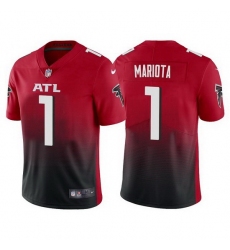 Men Atlanta Falcons 1 Marcus Mariota Red Black Vapor Untouchable Limited Stitched jersey