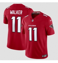 Men Atlanta Falcons  11 Jalon Walker Red 2026 New F U S E  Vapor Untouchable Limited Stitched Football Jersey