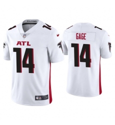 Men Atlanta Falcons 14 Russell Gage White Vapor Untouchable Limited Stitched Jersey