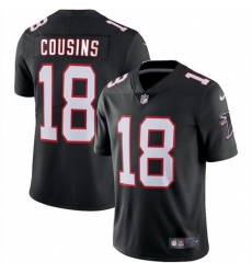 Men Atlanta Falcons 18 Kirk Cousins Black Vapor Untouchable Limited Football Stitched Jerseys