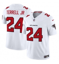 Men Atlanta Falcons  24 A J  Terrell White 2026 New F U S E  Vapor Untouchable Limited Stitched Football Jersey