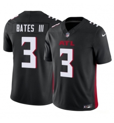 Men Atlanta Falcons 3 Jessie Bates III Black 2023 F U S E  Vapor Untouchable Limited Stitched Football Jersey