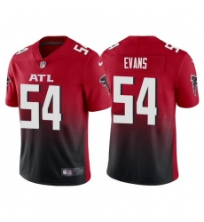 Men Atlanta Falcons 54 Rashaan Evans Red Black Vapor Untouchable Limited Stitched Jersey