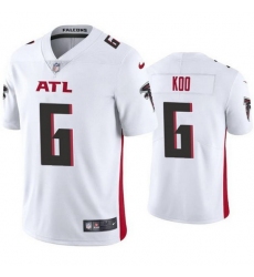 Men Atlanta Falcons 6 Younghoe Koo New White Vapor Untouchable Limited Stitched Jersey
