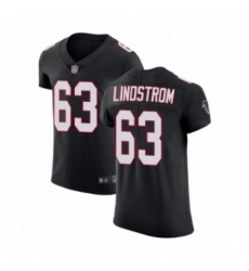 Men Atlanta Falcons 63 Chris Lindstrom Black Alternate Vapor Untouchable Elite Player Football Jersey