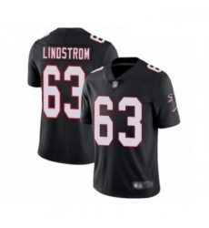 Men Atlanta Falcons 63 Chris Lindstrom Black Alternate Vapor Untouchable Limited Player Football Jersey