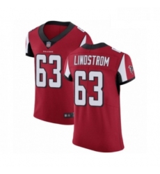 Men Atlanta Falcons 63 Chris Lindstrom Red Team Color Vapor Untouchable Elite Player Football Jersey