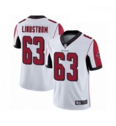 Men Atlanta Falcons 63 Chris Lindstrom White Vapor Untouchable Limited Player Football Jersey