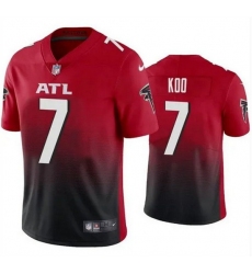 Men Atlanta Falcons 7 Younghoe Koo Red Black Vapor Untouchable Limited Stitched Jersey