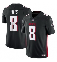 Men Atlanta Falcons 8 Kyle Pitts Black 2023 F.U.S.E. Vapor Untouchable Limited Stitched Football Jersey
