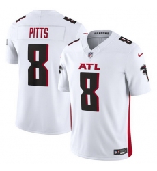 Men Atlanta Falcons 8 Kyle Pitts White 2023 F.U.S.E. Vapor Untouchable Limited Stitched Football Jersey