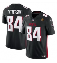 Men Atlanta Falcons 84 Cordarrelle Patterson Black 2023 F U S E  With John Madden Patch Vapor Limited Stitched Football Jersey