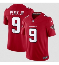 Men Atlanta Falcons  9 Michael Penix Jr  Red 2026 New F U S E  Vapor Untouchable Limited Stitched Football Jersey