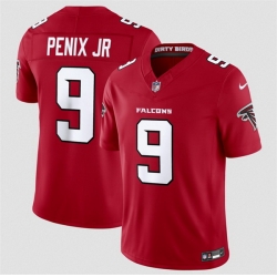 Men Atlanta Falcons  9 Michael Penix Jr  Red 2026 New F U S E  Vapor Untouchable Limited Stitched Football Jersey