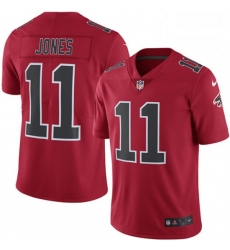 Men Nike Atlanta Falcons 11 Julio Jones Elite Red Rush Vapor Untouchable NFL Jersey