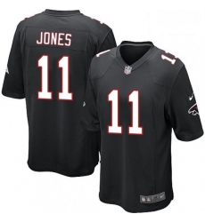 Men Nike Atlanta Falcons 11 Julio Jones Game Black Alternate NFL Jersey