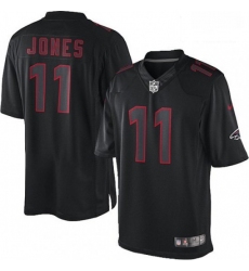 Men Nike Atlanta Falcons 11 Julio Jones Limited Black Impact NFL Jersey
