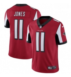 Men Nike Atlanta Falcons 11 Julio Jones Red Team Color Vapor Untouchable Limited Player NFL Jersey