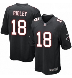 Men Nike Atlanta Falcons 18 Calvin Ridley Game Black Alternate NFL Jersey