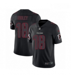 Men Nike Atlanta Falcons 18 Calvin Ridley Limited Black Rush Impact NFL Jersey